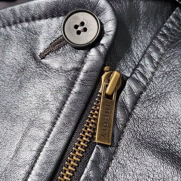 Theory Leather Jacket Size 2 - Picture 6 of 11